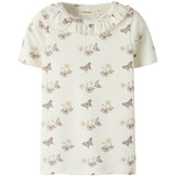 Lil'Atelier Coconut Milk Flower Nmflayo Sia Ss Slim Topp Lil