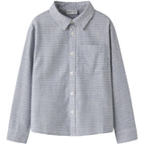 Name It Ashley Blue Small Check Nkmkristian Ls Overshirt Box