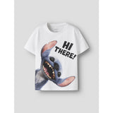 Name It Bright White Nmmjylle Stitch Ss Nreg Topp Wdi