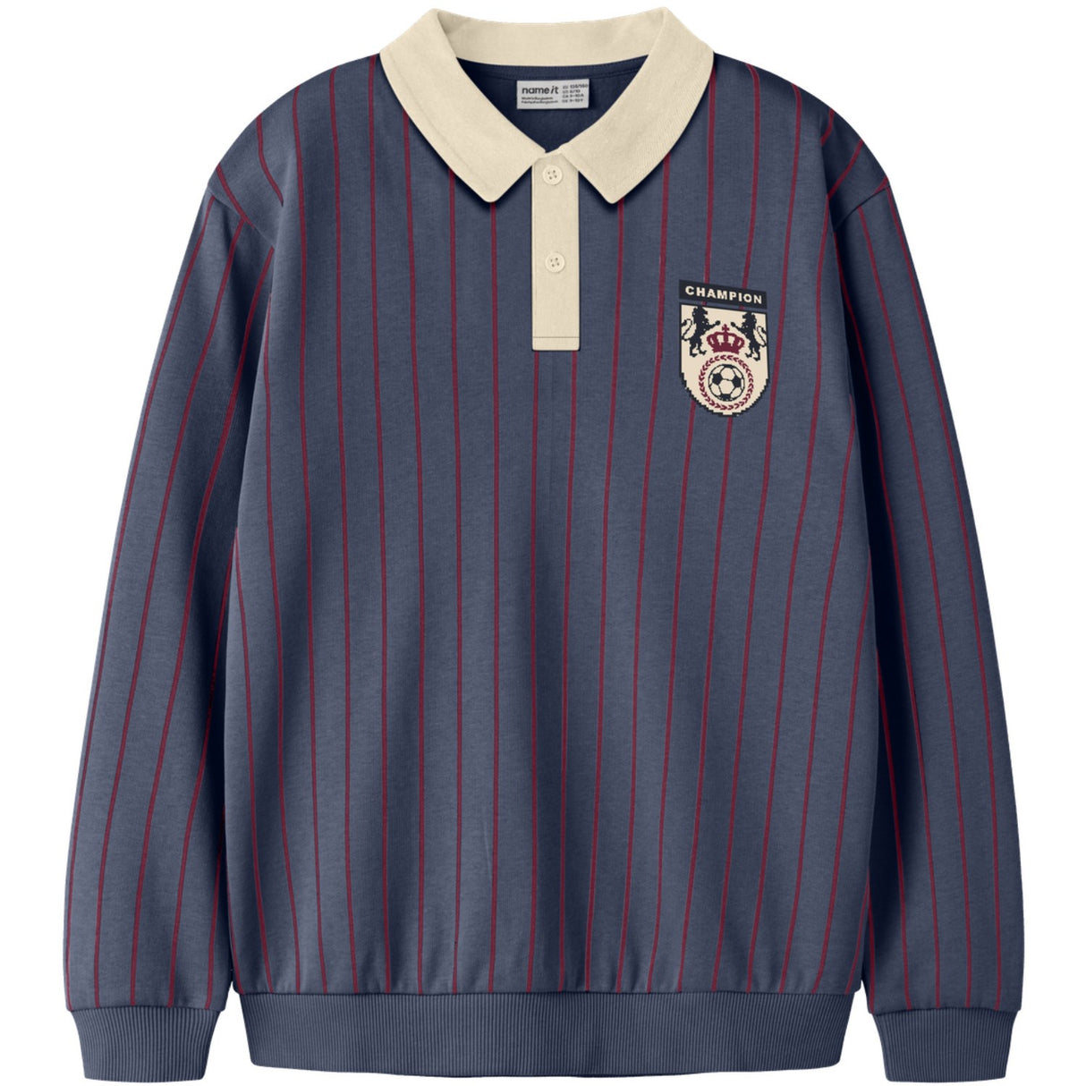 Name It Vintage Indigo Nkmlester Ls Nreg Polo Sweat Bru Box