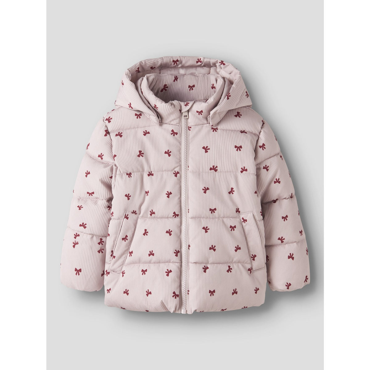 Name It Violet Ice Bows Nmfmonday Puffer Jakke