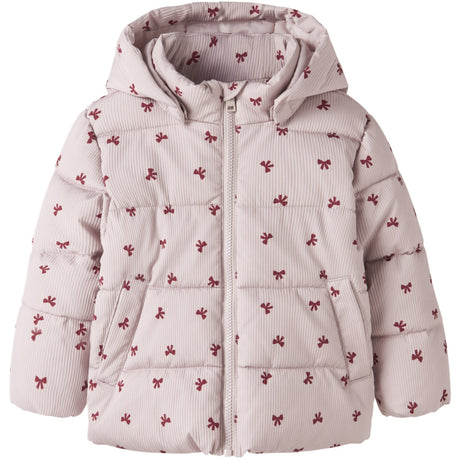 Name It Violet Ice Bows Nmfmonday Puffer Jakke