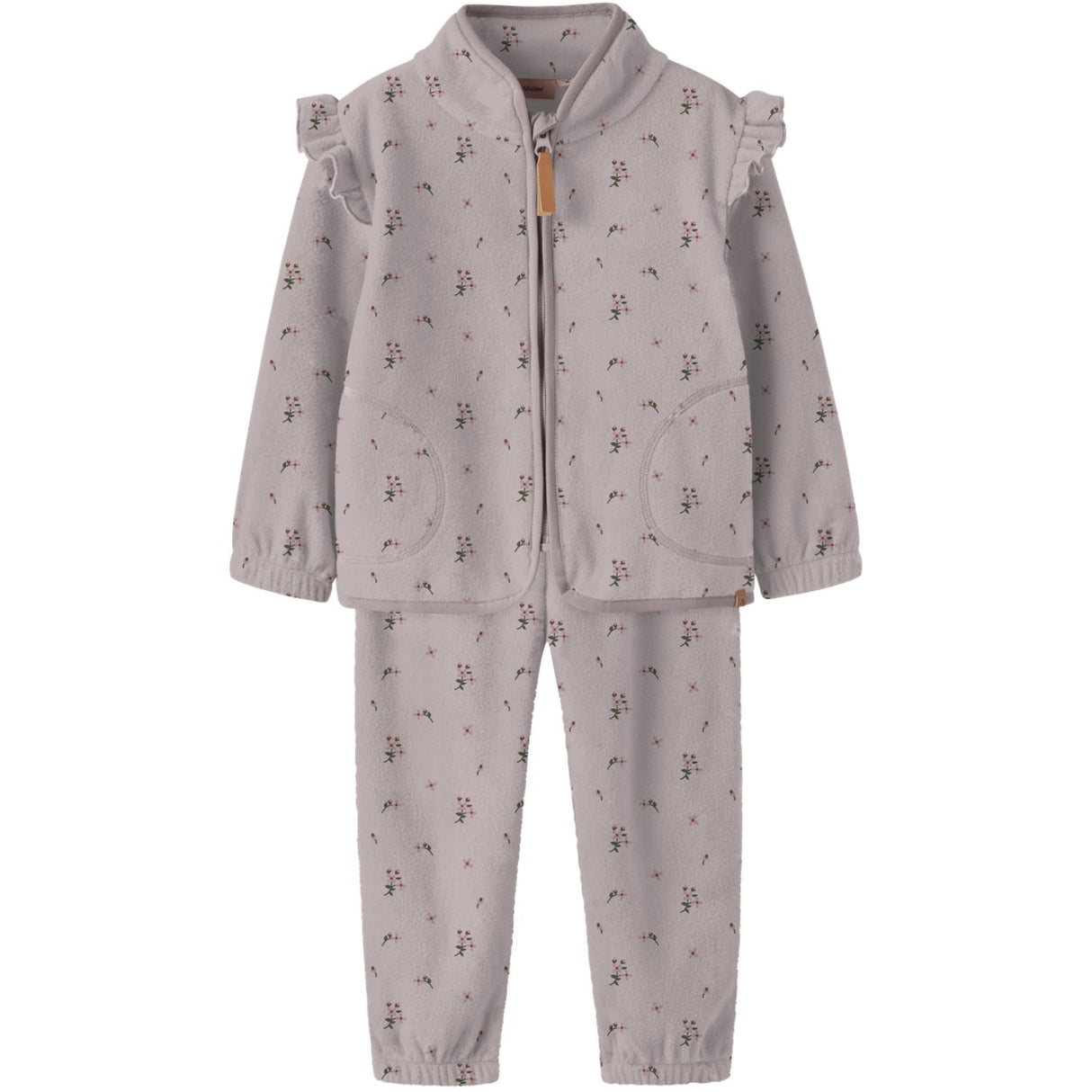 Lil'Atelier Hushed Violet Flowers Nmflaspektra Fleece Sett Aop Lil