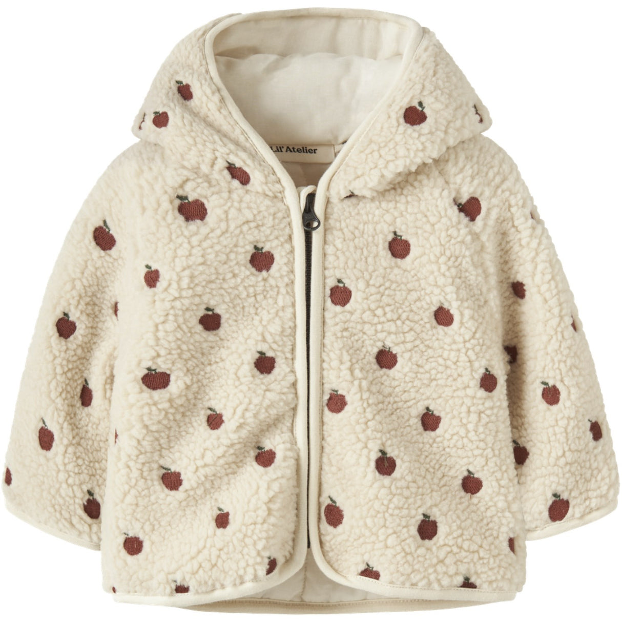 Lil'Atelier Turtledove Apples Nbfnalo Sia Loose Sherpa Jakke Lil