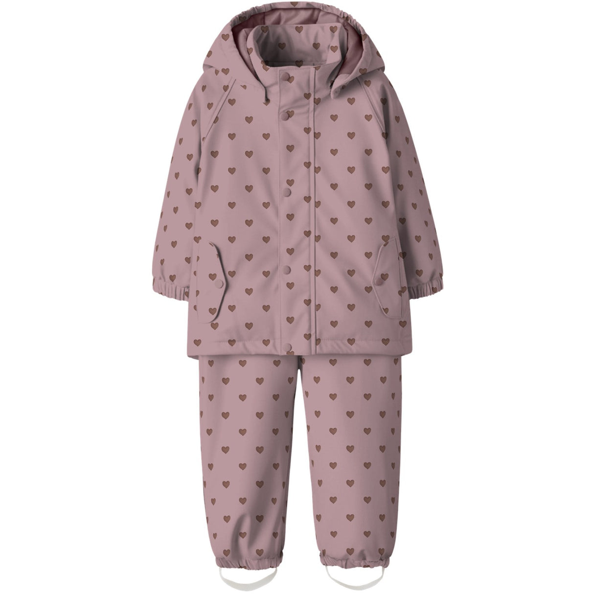 Lil'Atelier Zephyr Hearts Nmfladry Pad Rain Sett Aop Fo Lil