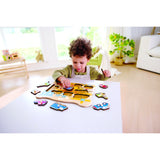 Hape Byggeplads Køretøjer Knoppuslespil