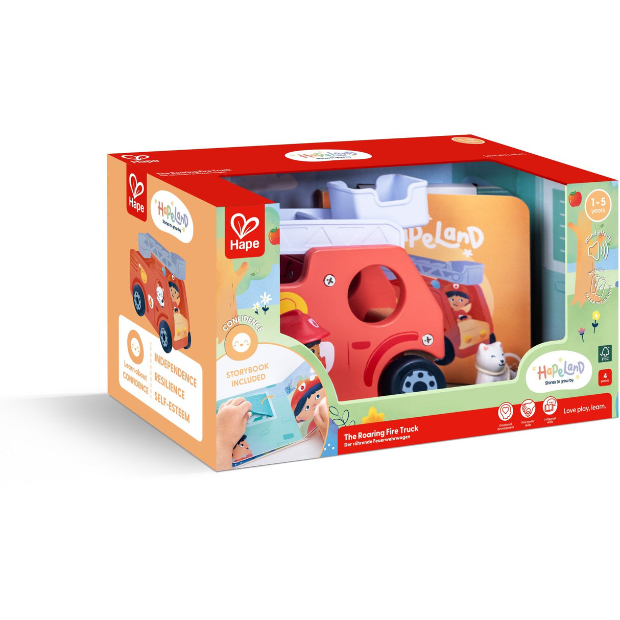 Hape Den Brølende Brandbil Med Lyd