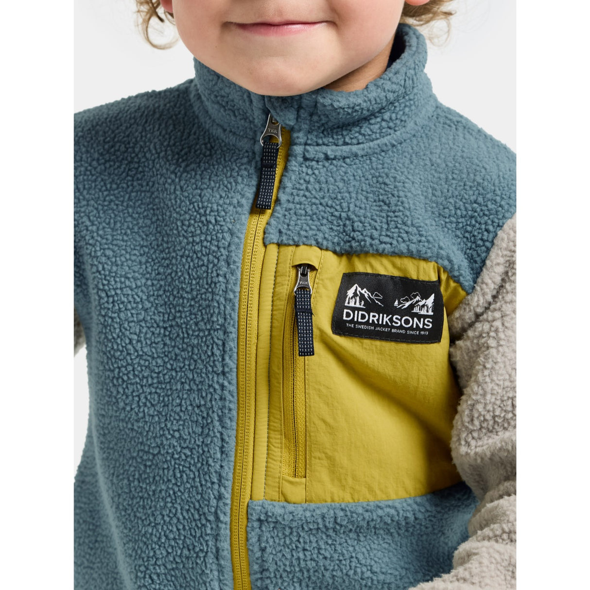 Didriksons Factory Blue Anten Kids Fullzip