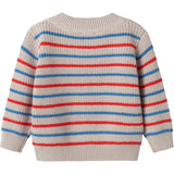 MarMar Cotton Knit EA Stripe Tomato Mix Stripe Teno B Strikket Bluse