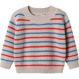 MarMar Cotton Knit EA Stripe Tomato Mix Stripe Teno B Strikket Bluse