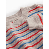 MarMar Cotton Knit EA Stripe Tomato Mix Stripe Teno Strikket Bluse