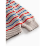 MarMar Cotton Knit EA Stripe Tomato Mix Stripe Teno Strikket Bluse