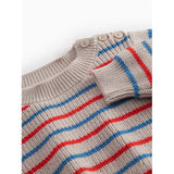 MarMar Cotton Knit EA Stripe Tomato Mix Stripe Teno B Strikket Bluse