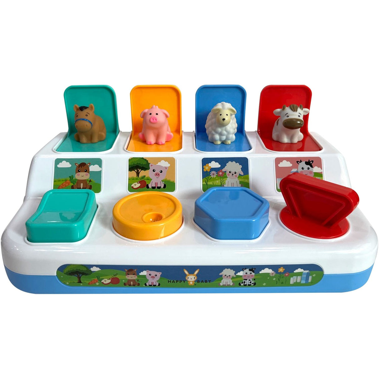 Happy Baby Pop Up Farm Animals