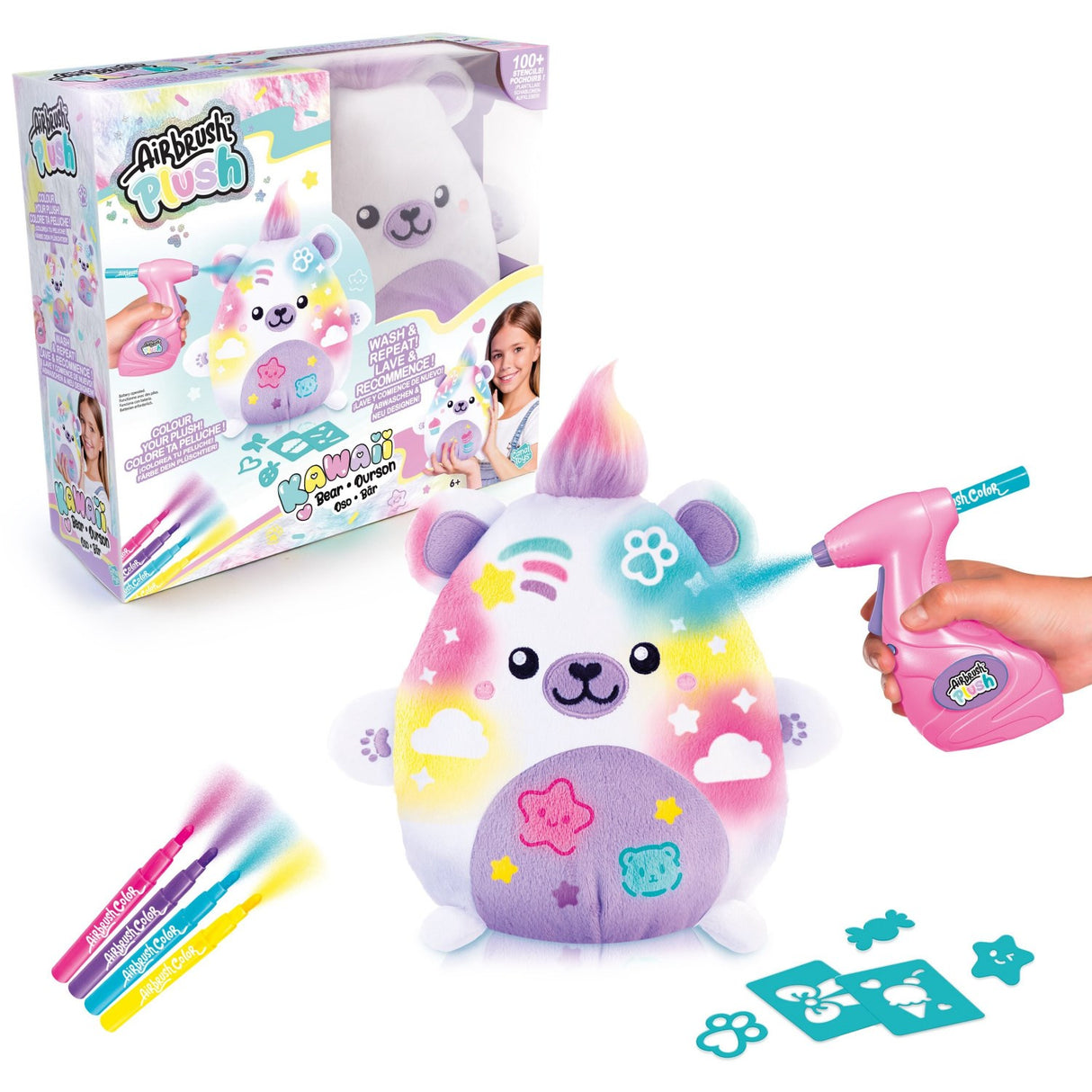 Airbrush Plush Kawaii Bjørn