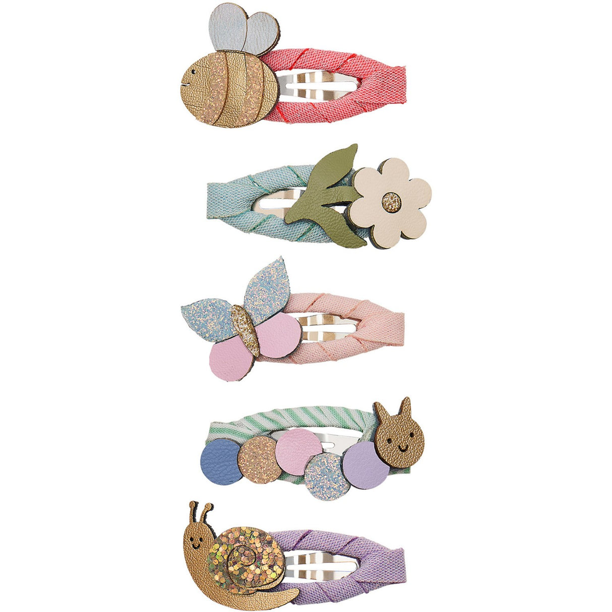 Mimi & Lula 5 Hårspænder - Mini Beasts Bouquet