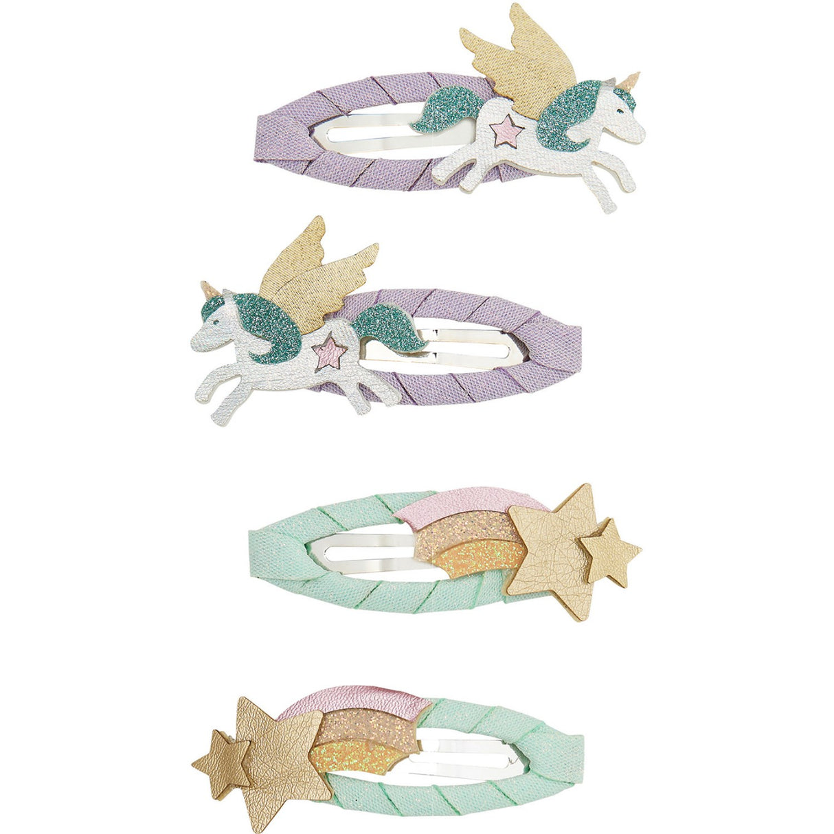 Mimi & Lula 4 Hårspænder - My Little Unicorn