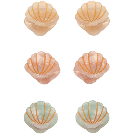Mimi & Lula 6 Hårklemmer - Mini Shell Ocean Pearl