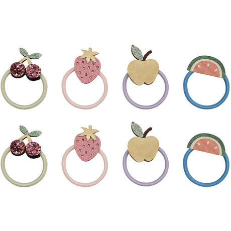 Mimi & Lula 8 Hårelastikker - Mini Fruit Salad Spring On The Farm