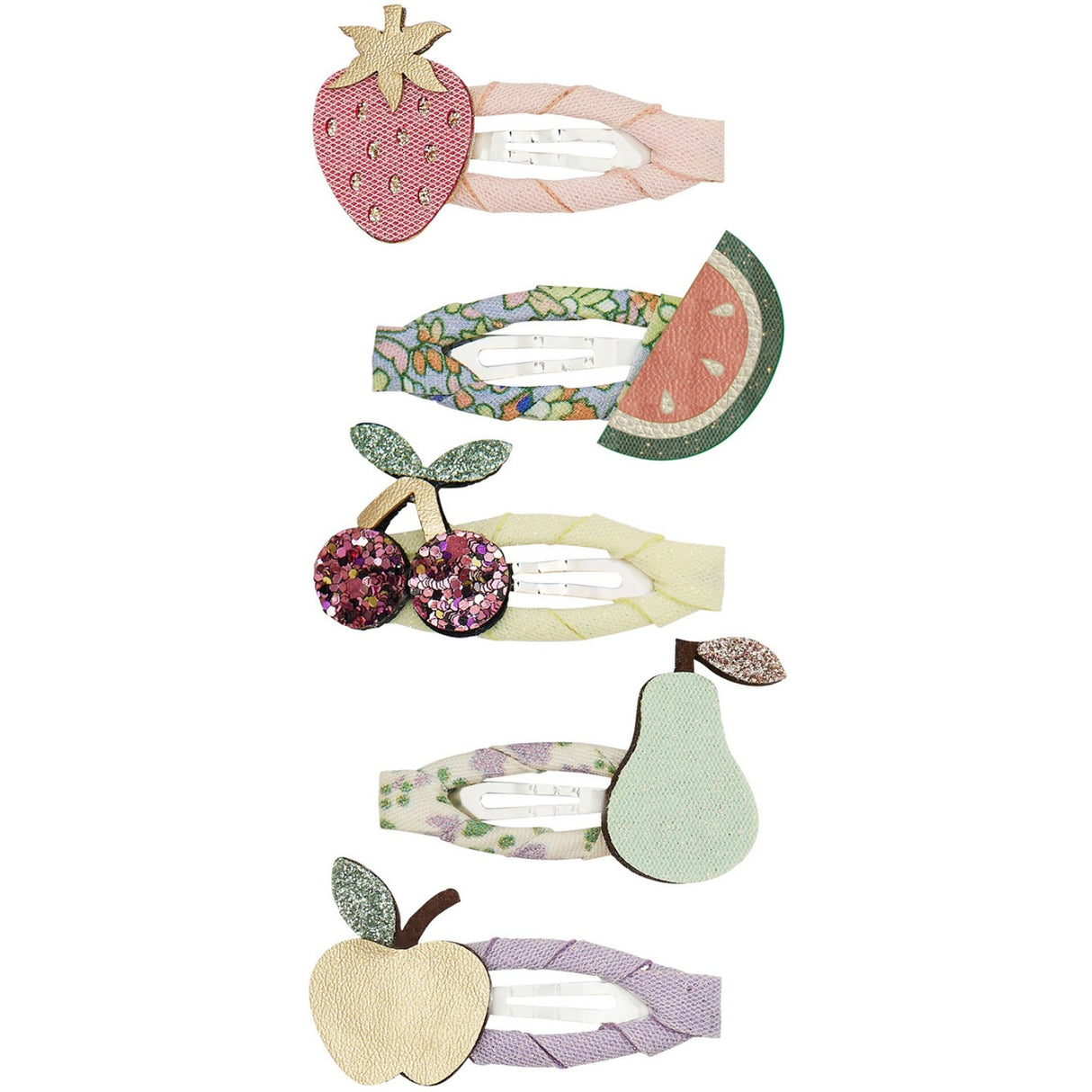 Mimi & Lula 5 Hårspænder - Mini Fruit Salad Spring On The Farm