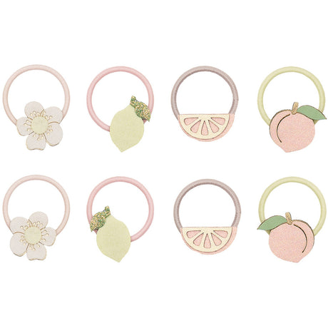 Mimi & Lula 8 Hårelastikker - Mini Citrus Peaches And Cream