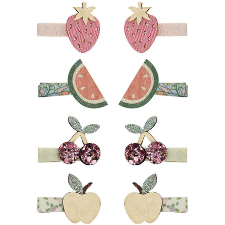 Mimi & Lula 8 Hårclips - Mini Fruit Salad Spring On The Farm