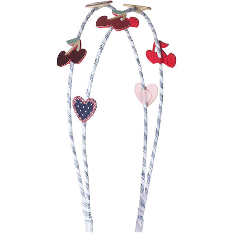 Mimi & Lula Dobbel Hårbøjle - Red Cherries Mon Cheri