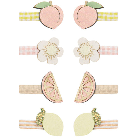 Mimi & Lula 8 Hårclips - Mini Citrus Peaches And Cream