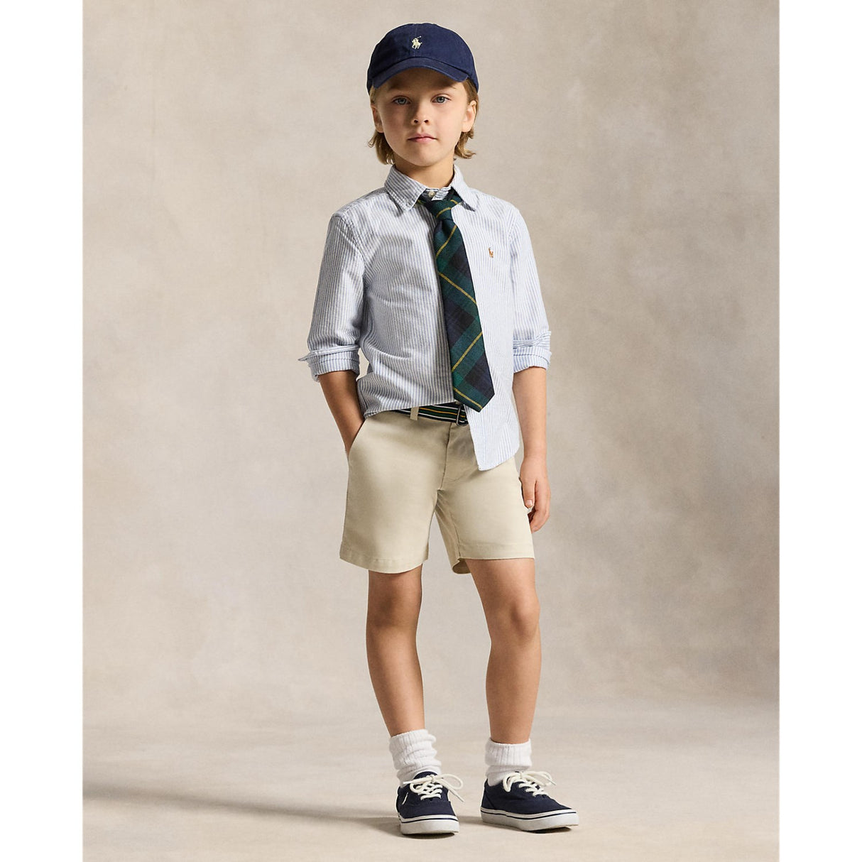 Polo Ralph Lauren Lt Blue Stripe Sport Skjorte