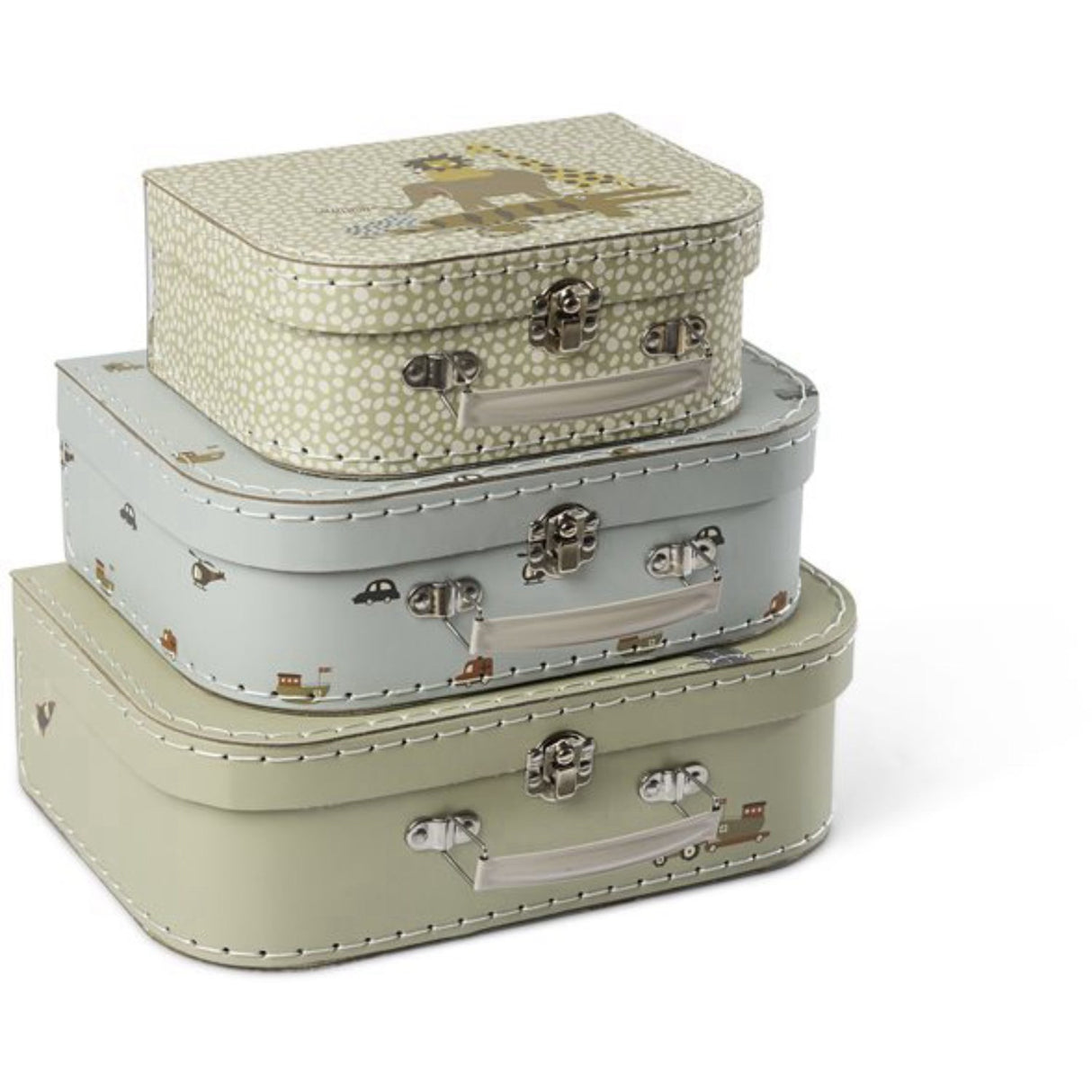 Smallstuff Safari Animals & Engines Koffert Sett