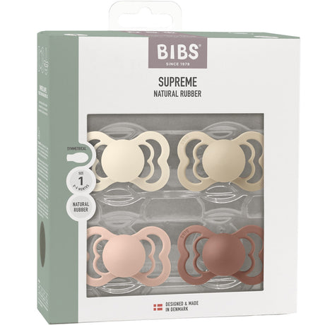 Bibs Ivory/Vanilla/Blush/Woodchuck Smokk Supreme 4-Pakke Latex