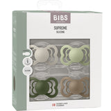 Bibs Sand/Sage/Hunter Green/Dark Oak Smokk Supreme 4-Pakke Silikon