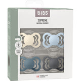 Bibs Ivory/Baby Blue/Petrol/Iron Smokk Supreme 4-Pakke Latex