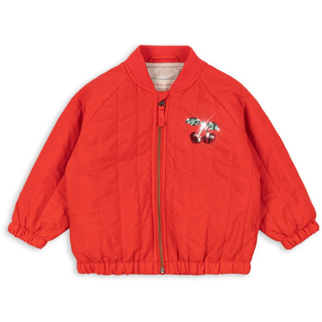 Konges Sløjd Fiery Red Juno Paljet Bomber Jakke