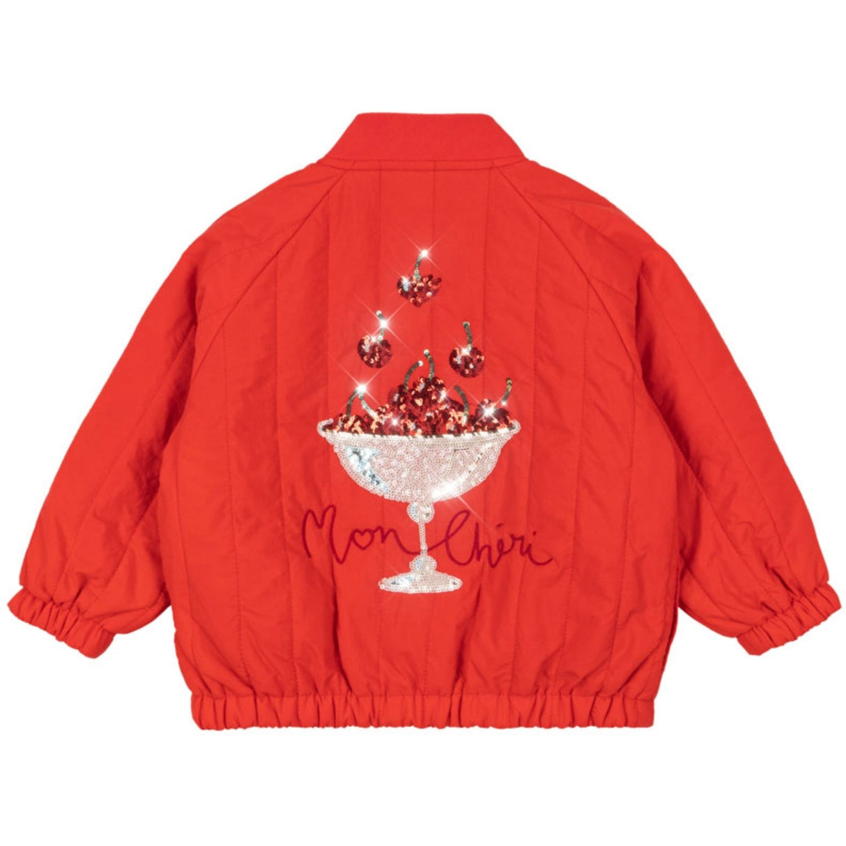 Konges Sløjd Fiery Red Juno Paljet Bomber Jakke