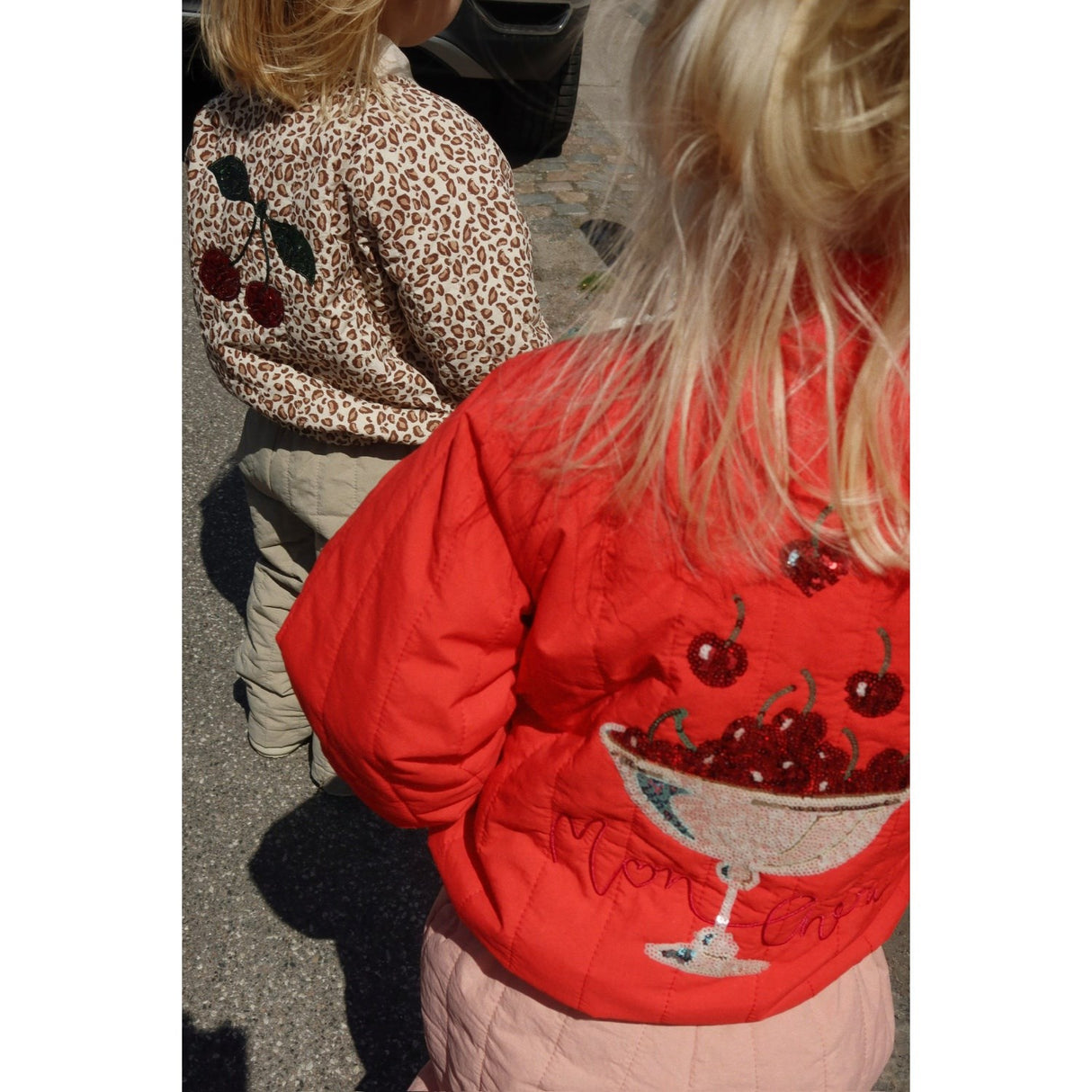 Konges Sløjd Fiery Red Juno Paljet Bomber Jakke