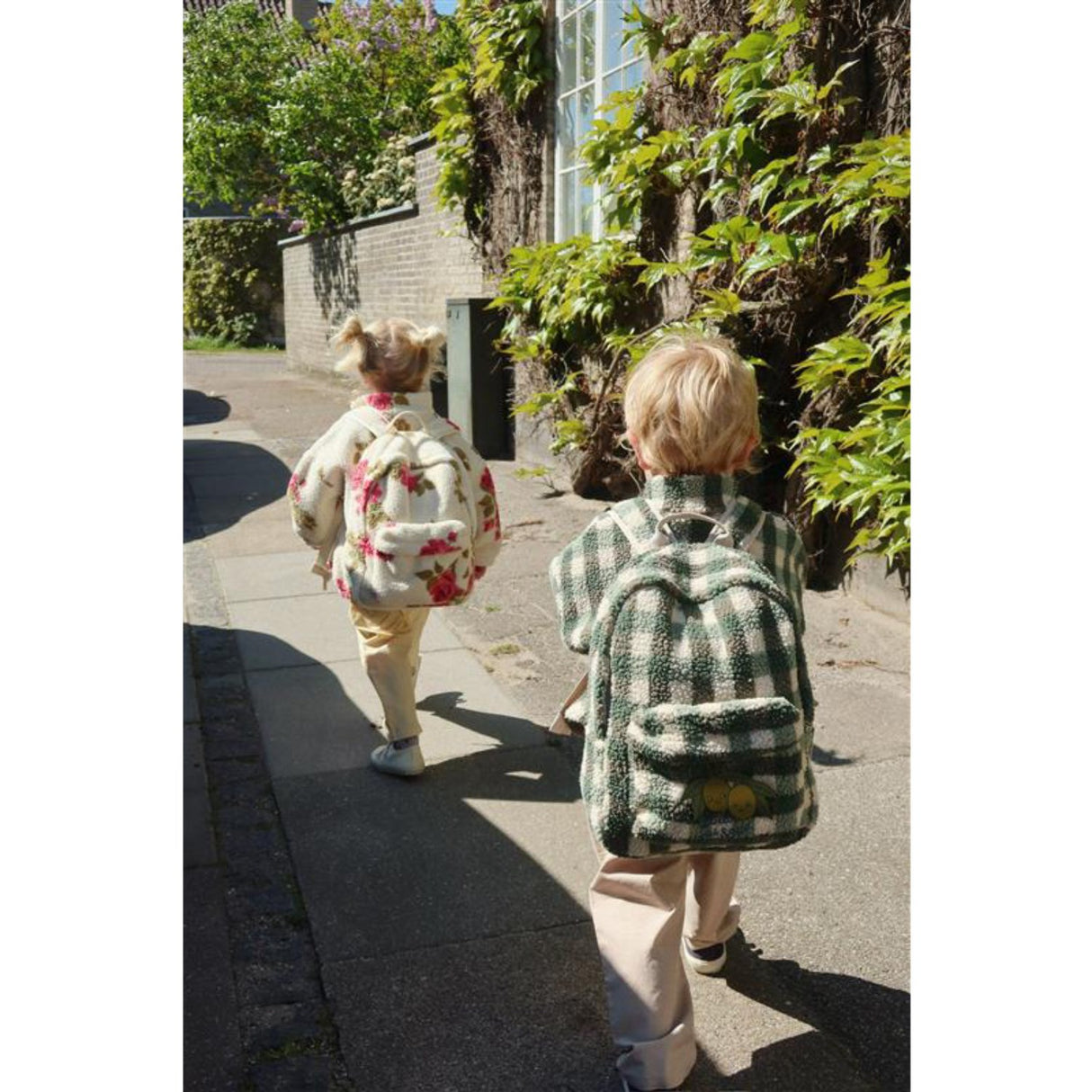 Konges Sløjd Green Check Jody Teddybjørn Jakke Grs