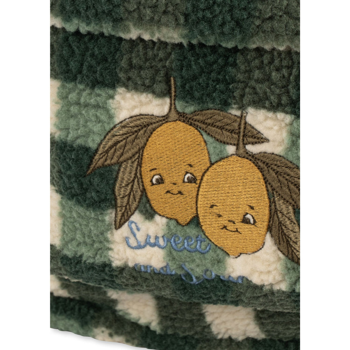 Konges Sløjd Green Check Jody Teddybjørn Rygsekk Grs