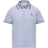 Moncler Medium Blue Ss Polo
