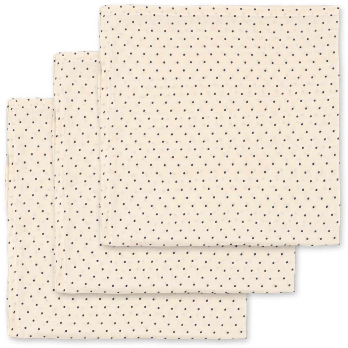 Konges Sløjd Estate Dot 3 Pakke Muslin Cloth Gots