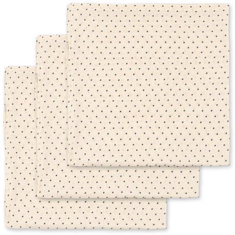 Konges Sløjd Estate Dot 3 Pakke Muslin Cloth Gots