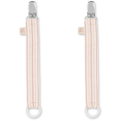 Konges Sløjd Stripie Petite Rose 2 Pakke Smokk Stropp