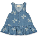 Konges Sløjd x Luksusbaby Bella Bow Blu Magot Frill Kjole Gots
