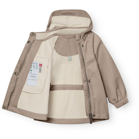 Mini A ture Grey Brown Matwai Softshell Jacket. Grs