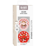 Bibs Blossom/Candy Apple Smokk Studio Colour 2-Pakning Polka Anatomical Latex