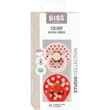 Bibs Blossom/Candy Apple Smokk Studio Colour 2-Pakning Polka Anatomical Latex