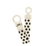 Bibs Ivory Black Studio Smokk Clip Loop Polka Ivory Black