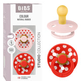Bibs Blossom/Candy Apple Smokk Studio Colour 2-Pakning Polka Latex