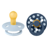 Bibs Baby Blue/Steel Blue Smokk Studio Colour 2-Pakning Polka Latex