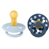 Bibs Baby Blue/Steel Blue Smokk Studio Colour 2-Pakning Polka Latex